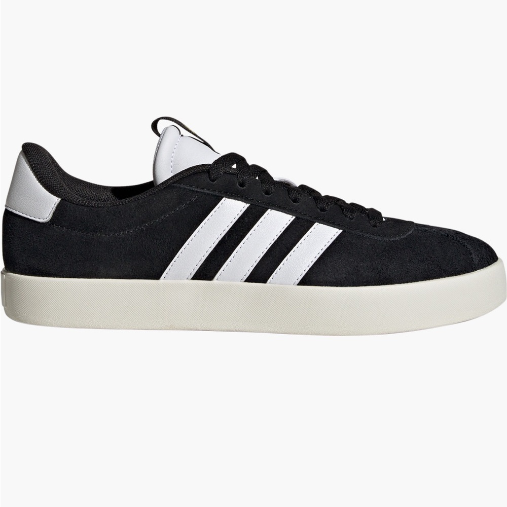 Adidas Black and White Suede Sneakers - Picture 6 of 11